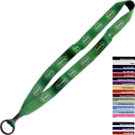 3/4" Polyester Lanyard w/ Metal Crimp & Split-Ring