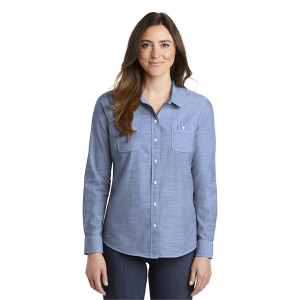 Port Authority® Slub Chambray Shirt - Women's