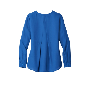 Port Authority Women's Long Sleeve Button-Front Blouse.