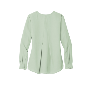 Port Authority Women's Long Sleeve Button-Front Blouse.