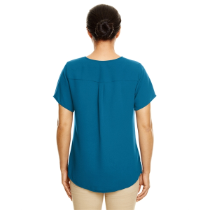 Devon & Jones Ladies' Perfect Fit™ Short-Sleeve Crepe Blouse