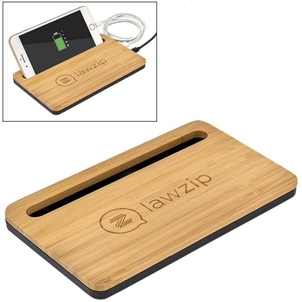 5W Bamboo Desktop Wireless Charger | HSA Enterprises, Inc. - Buy ...